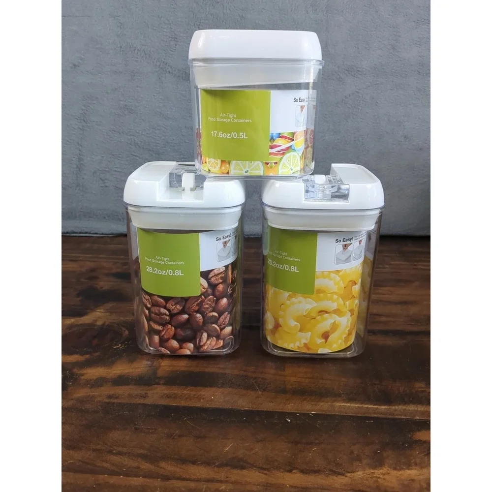 Air-Tight Storage Kitchen Containers 5 piece open box - Picture 3 of 4